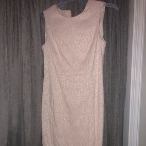 Calvin Klein dress pretty light pink/white